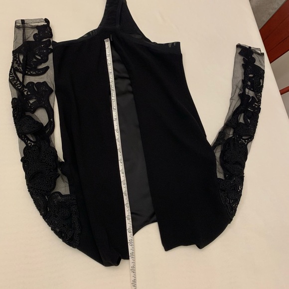 Misha black leotard with lace sleeves size 2 - Picture 16 of 16